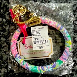 Lilly Pulitzer Round Keychain It was all a Dream